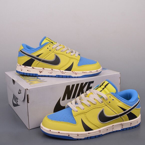 Nike SB Dunk Low Yellow Blue - Picture 1 of 9